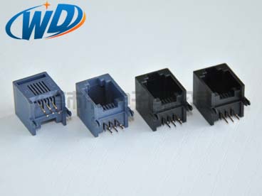 90度側插 常規(guī)RJ11 6P6C電話水晶頭母座
